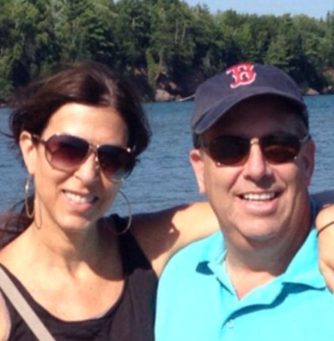 Doctor Rosen and wife on a boat